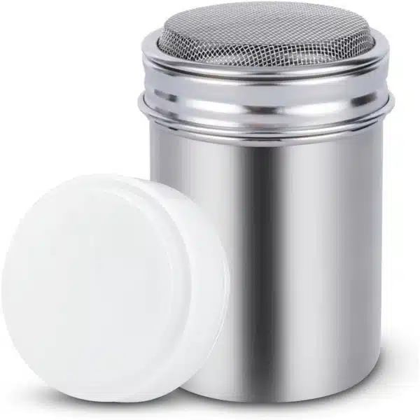Peper- en zoutstrooier met fijn-mesh en deksel van roestvrij staal voor kruiden, cacao, koffie, peper, spice en barbecue - 2.2 * 3.1in (S) - Keuken accessoire met strak design.