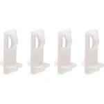 Plastic plank ondersteuning haringen - set van 20 - kast plank clips 5 mm - meubels installatie accessoires - keuken boek planken - kasten benodigdheden - opbergclip - wit