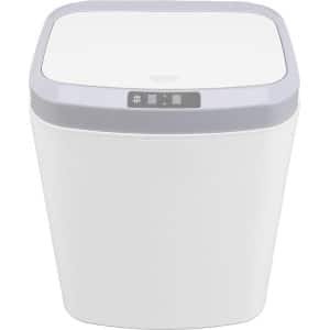 Prullenbak 16L Automatische Elektrische Intelligente Inductie Prullenbak voor Keuken Kantoor Thuis - Wit