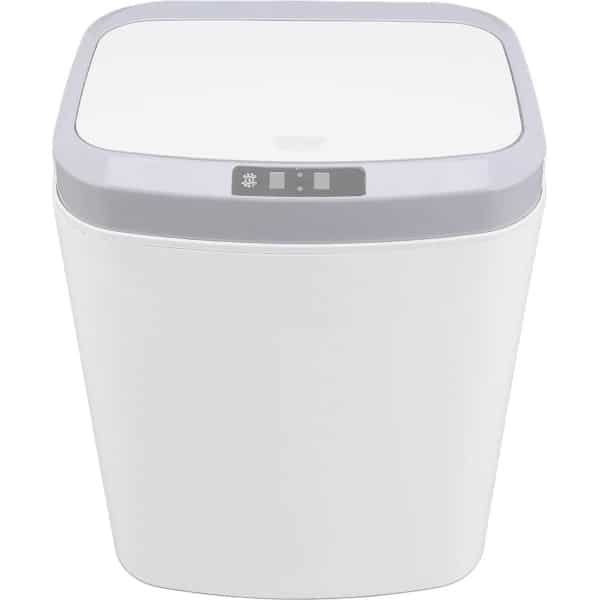 Prullenbak 16L Automatische Elektrische Intelligente Inductie Prullenbak voor Keuken Kantoor Thuis - Wit