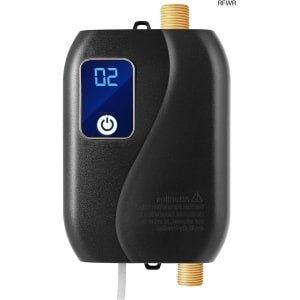 RFWR® Compacte Elektrische Mini Boiler voor Warmwater - Ideaal voor Keuken en Badkamer, 12 x 20 cm