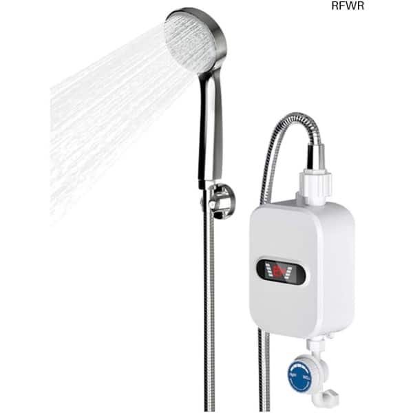 RFWR® Elektrische Boiler 3,5 kW met Handdouche en Temperatuurweergave voor Keuken en Badkamer