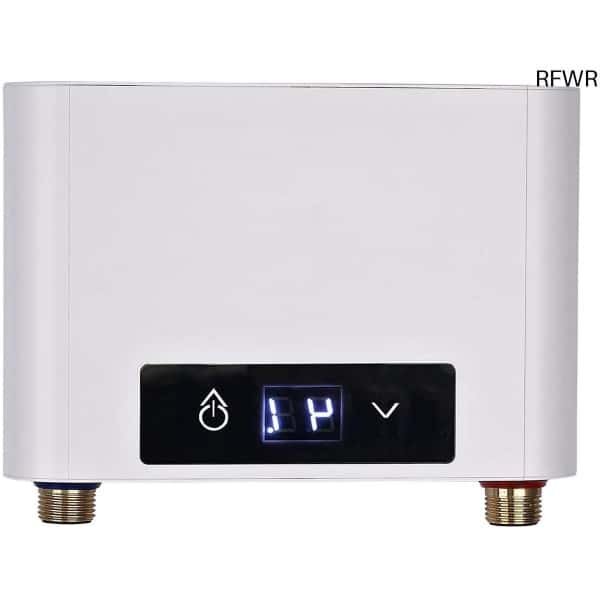 RFWR® Elektrische doorstroomboiler 3500 W met regelbare temperatuur en LED-weergave voor keuken en badkamer
