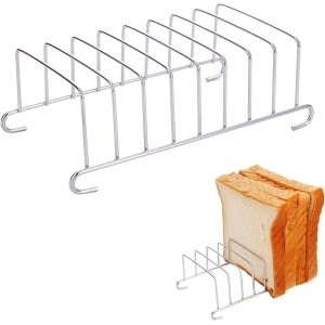 RVS Broodrooster Accessoire met 8 Sleuven voor Airfryer en Keuken