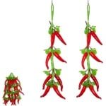 Realistische Nep Chili Peppers - 2 Stuks Kunstmatige Groenten voor Keuken Decoratie en Interieur Accessoires