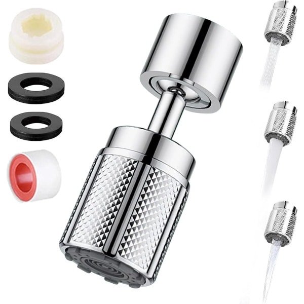 Regulator - Faucet Attachment - Brass Water Saving - Water Tap - 720 Degree Rotatable - Tap Perlators - 2 Modes - Tap Extender - Kitchen Sink Nozzle - Keuken Accessoires - Water Besparing