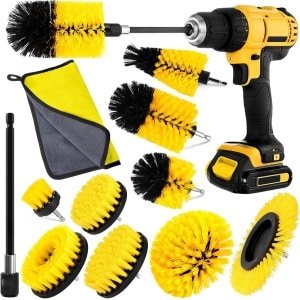 Reinigingsborstel Set van 10 - Voor Elektrische Boormachines, Keuken, Auto en Badkamer - Inclusief Diverse Borstels en Accessoires