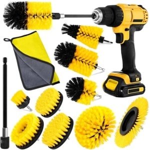 Reinigingsborstel Set voor Elektrische Boormachine - 12-delige Set voor Keuken, Auto en Badkamer