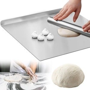 Roestvrijstalen Snijplank 40 x 30 cm - Gemakkelijk te Reinigen en Krasbestendig Keuken Accessoire