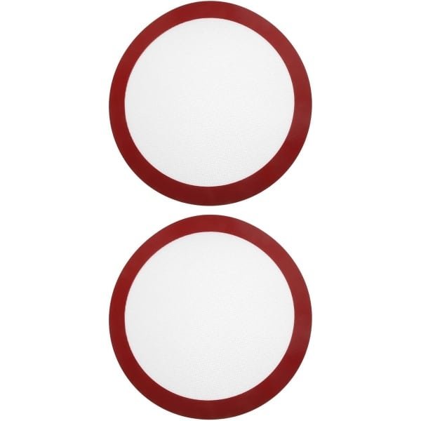 Ronde Bakmatten - Keuken Accessoires - Airfryer Oven Gebruik - Herbruikbaar Antiaanbak - 23.5 cm Doorsnede - Meerkleurig