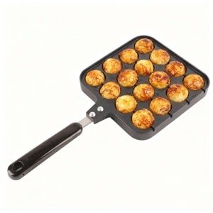 SPHProducts - Takoyaki Pan - Gietijzer Koekenpan - Anti-aanbaklaag - 16 Gat Formaat - Perfect voor Takoyaki - Voor Bakken - Keuken Accessoire