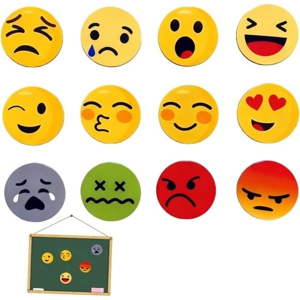 Schattige Smiley Koelkastmagneten voor Jongens en Meisjes, Sterke en Grappige Magneten voor Klaslokalen, Witbord, Kantoor en Keuken, Decoratieve Accessoires voor Thuis