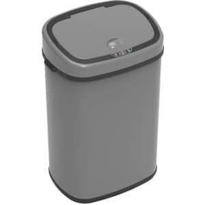 Sensor-afvalemmer 68 liter met automatische deksel - Elektrische vuilnisemmer voor keuken, grijs