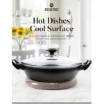 Set van 2 Marmeren Onderzetters - Handgemaakt Natuursteen voor Hete Pannen & Borden - 20 cm Keuken Accessoire