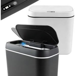 Set van 2 automatische sensorprullenbakken 15 liter - Elektrische afvalemmer met infraroodsensor, waterdicht (IPX6), stil, voor keuken en badkamer