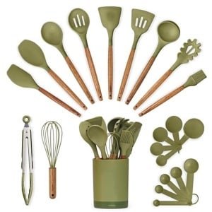 Siliconen Kookgerei Set - Essentiële Keuken Accessoires voor Nieuwe Huizen & Appartementen