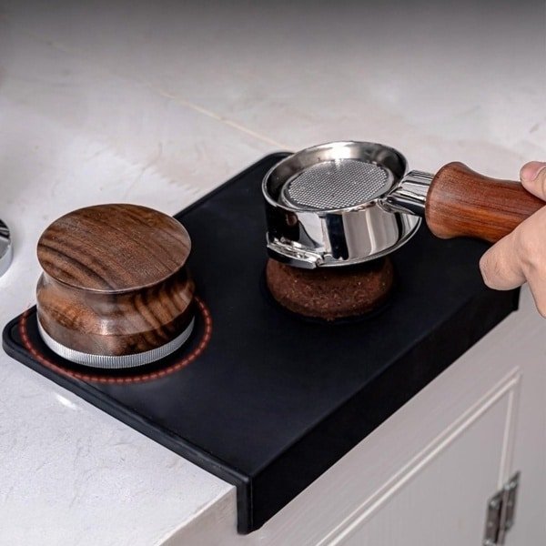 Siliconen Tamper Mat voor Koffie, met Hoeksteun voor Tampen, Ideaal voor Espresso en Barista Accessoires in Keuken en Kantoor