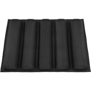 Siliconen stokbrood pan voor bakken van brood - non-stick langwerpige vorm - 5 brood Frans stokbrood bakplaat - broodvorm voor voedsel - keuken bakken tool - bakken accessoire