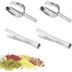 Snoepschep en Grilltangen Set van 2 - Roestvrijstalen Keuken Accessoires voor Feesten en Buffetten