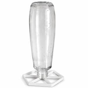 SodaStream Flessenrek - Druiprek Voor SodaStream Flessen - Droogrek Keuken Accessoire - Compact Flessenhouder Voor Kunststof En Glazen Flessen - Hygiënisch Laten Drogen - Ruimtebesparend Design - Zwart