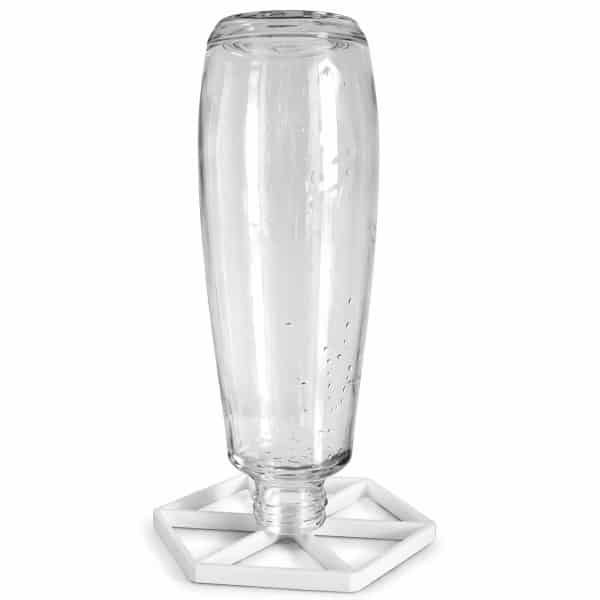 SodaStream Flessenrek - Druiprek Voor SodaStream Flessen - Droogrek Keuken Accessoire - Compact Flessenhouder Voor Kunststof En Glazen Flessen - Hygiënisch Laten Drogen - Ruimtebesparend Design - Zwart