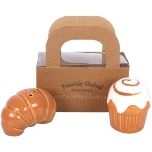 Something Different Wholesale Peper-en zoustel - Gebak Design - Keramiek - Set van 2 Strooiers - Keuken Accessoire - Cadeau voor Foodies