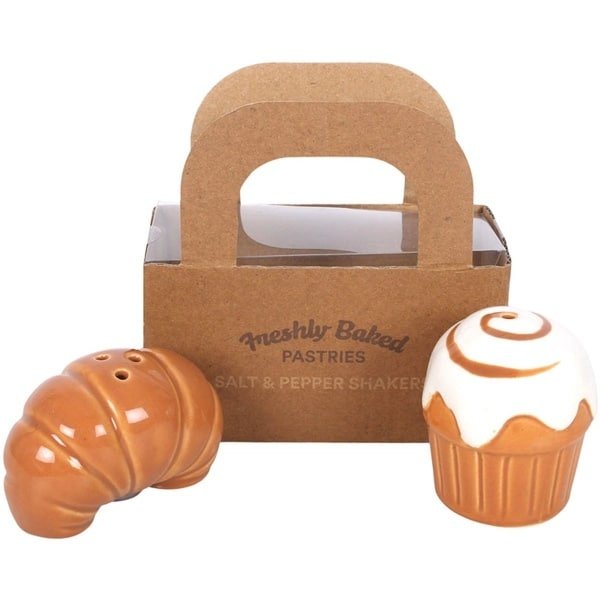 Something Different Wholesale Peper-en zoustel - Gebak Design - Keramiek - Set van 2 Strooiers - Keuken Accessoire - Cadeau voor Foodies