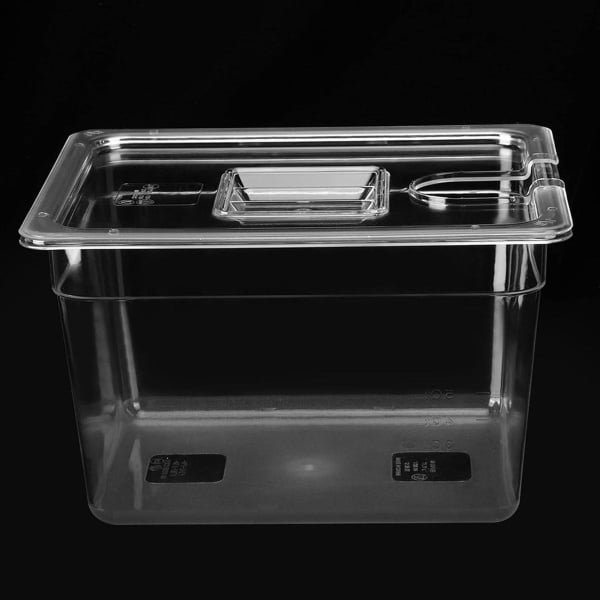 Sous Vide Container met deksel - 11 liter - waterbad accessoire - koken op lage temperatuur - keuken accessoire.