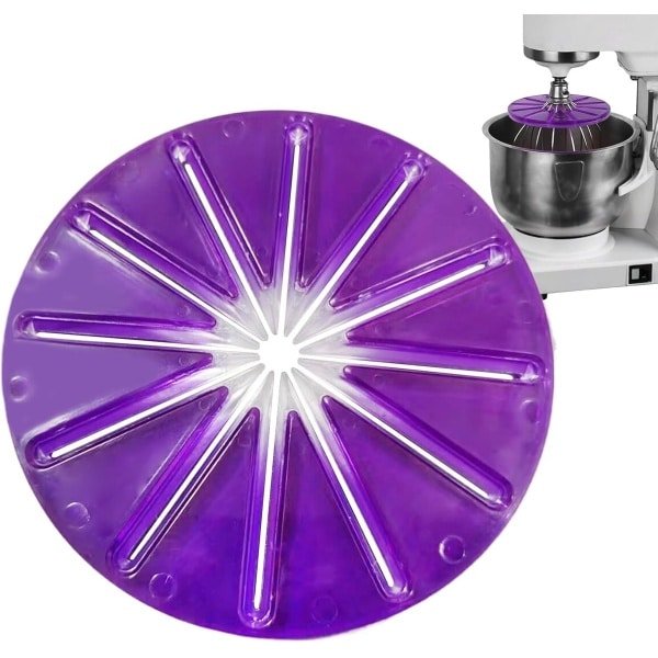 Spatbescherming Mixer - Keuken Accessoire - Schoon Bakken - Minimaliseert Spatten - 14.5 x 14.5 cm - lila