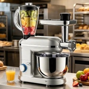 Staande Keukenmixer - Elektrische Mixer Keuken - Bakken En Koken - 5-In-1 Multifunctioneel - 5.5 Liter - Meerkleurig