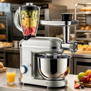 Staande Keukenmixer - Elektrische Mixer Keuken - Bakken En Koken - 5-In-1 Multifunctioneel - 5.5 Liter - Meerkleurig