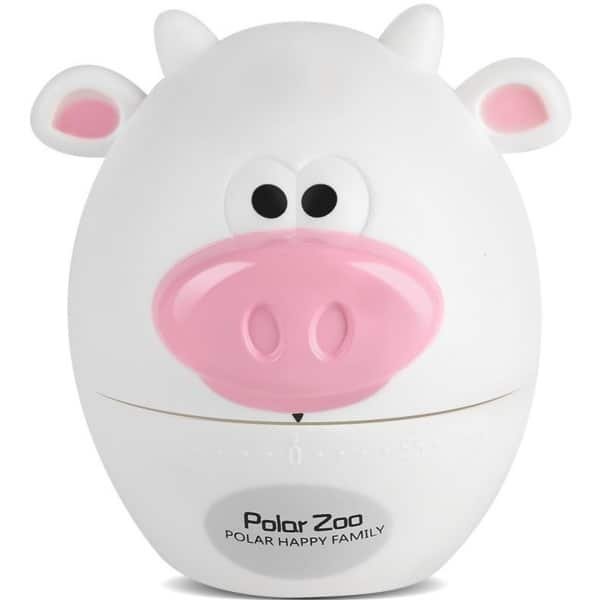 Store_8 - Keuken Timer - Eieren Timer - Mechanisch zonder Batterij - Wit Rund - Kook Accessoires - Perfect voor Studenten en Thuisgebruik - Schatti...