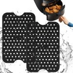 Store_9 - Air Fryer Siliconen Pot - Herbruikbare Liner - Ideaal voor Thuis Keuken - Non-Stick Accessoire - 2 Stuks - Geschikt voor Air Fryer