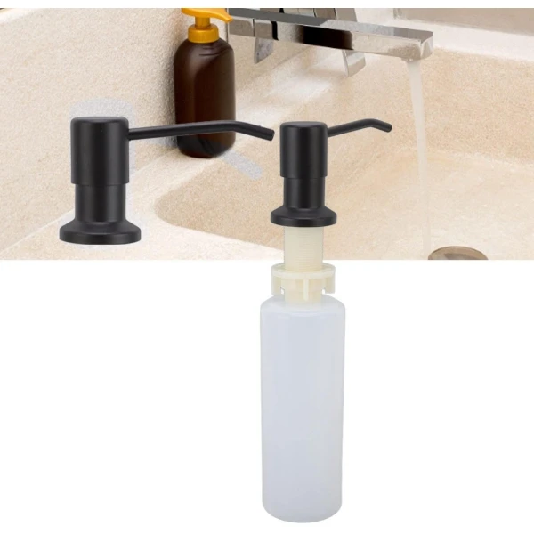 Store_9 - Dispensador de jabón - Keuken accessoire - 360 ° rotatie - Roestvrij staal - Handig voor elke keuken - 300 ml