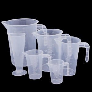 Store_9 - Plastic Maatkannen - Maatbekers - Herbruikbaar - Transparant - Keuken Accessoires - Voor Koken en Bakken