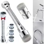 Store_9 - Tap Spray Head - Kraanverlenging - 360° Draaibaar - Keuken Accessoire - Kraan Sproeier - Met 3 Adapters - Geschikt voor M22 tot M24/M20/M18