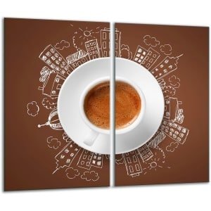 TMK ArtDeko Serie - Glazen Snijplank - 2x 30x52cm - Inductie- en Elektrische Keuken