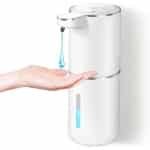 TOVBMUP Automatische zeepdispenser - USB C oplaadbare elektrische zeepdispenser - met sensor - 4 instelbare niveaus - wandmontage - Geschikt voor keuken en badkamer