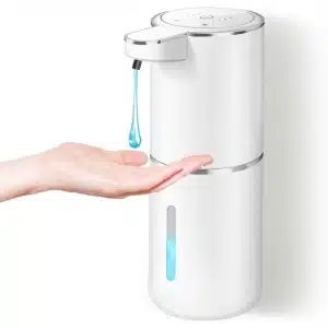 TOVBMUP Automatische zeepdispenser - USB C oplaadbare elektrische zeepdispenser - met sensor - 4 instelbare niveaus - wandmontage - Geschikt voor keuken en badkamer