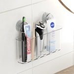 Tandenborstelhouder Zuignap Groot - Wandhouder voor Elektrische Tandenborstel zonder Boren, Maximale Stevigheid 6 KG, Verwijderbare Organizer voor Badkamer, Keuken en Slaapkamer