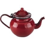 Theepot Roja 075 l geëmailleerd staal rood 075 L 10 x 10 x 20 cm - keuken accessoires