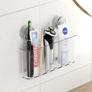 Toothbrush Houder Suction Cup Groot - Houder Elektrische Tandenborstel Zonder Boren - Wand Organizer voor Badkamer en Keuken - Maximaal Houdt 6kg - Altijd Verwijderbaar