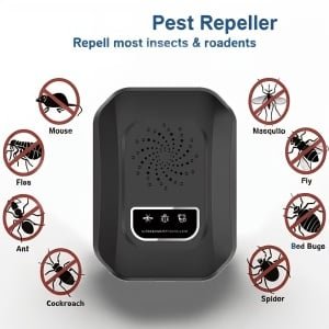 Ultrasone Ongedierteverjager - Elektrische Pest Repeller tegen Muizen, Muggen, Kakkerlakken & Insecten - Geluidsgolf Ongedierte Bestrijding voor Thuis, Keuken en Slaapkamer