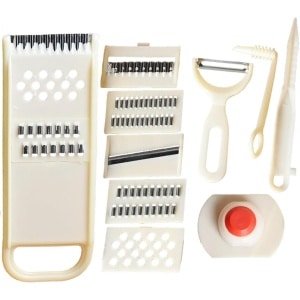 Voedselhakmolen Groentesnijder - Keuken Accessoires Set - Snel Groenten Snijden - Multifunctioneel 11 Delig - 22.5 x 10.5 cm