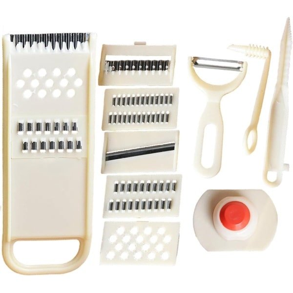 Voedselhakmolen Groentesnijder - Keuken Accessoires Set - Snel Groenten Snijden - Multifunctioneel 11 Delig - 22.5 x 10.5 cm