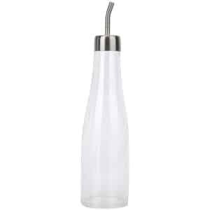Vt products - Olie fles - Acryl pot voor olie en azijn - Lekvrij en duurzaam - Transparant - Keuken accessoire - Geschikt voor koken - 300 ml
