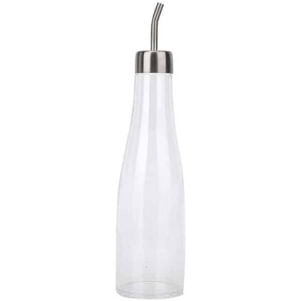 Vt products - Olie fles - Acryl pot voor olie en azijn - Lekvrij en duurzaam - Transparant - Keuken accessoire - Geschikt voor koken - 300 ml