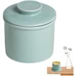 Waterboterschaal Keramiek - Boterhouder Vloot - Keuken Accessoire - Waterdicht Ontwerp - 9.7 x 10.5 cm - Lichtblauw