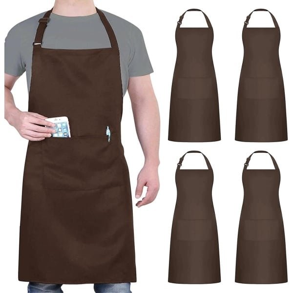 Waterdicht Schort met 2 Zakken - Verstelbare Nekband Schort voor Keuken - bak accessoire