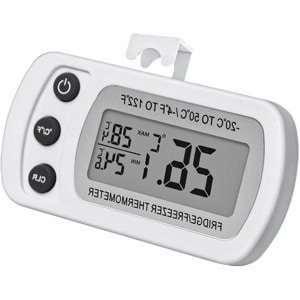 Waterdichte Keuken Thermometer - Digitaal - Groot LCD Scherm - Geschikt voor Koken - Zwart - Timer Functie - Inclusief Batterijen - Keuken Accessoire